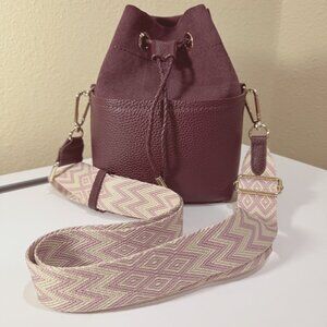Draper James Mini Bucket Bag - Plum | Stylish & Versatile Handbag